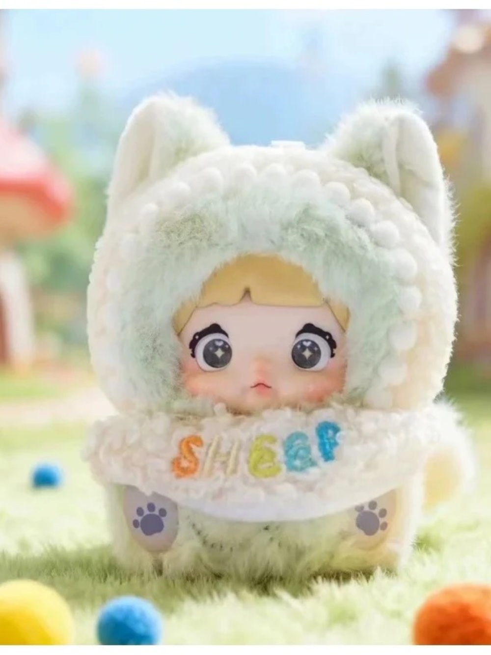 Nommi Fairytale Town Confirmed Fluffy Little Lamb Plush Pendant Figure